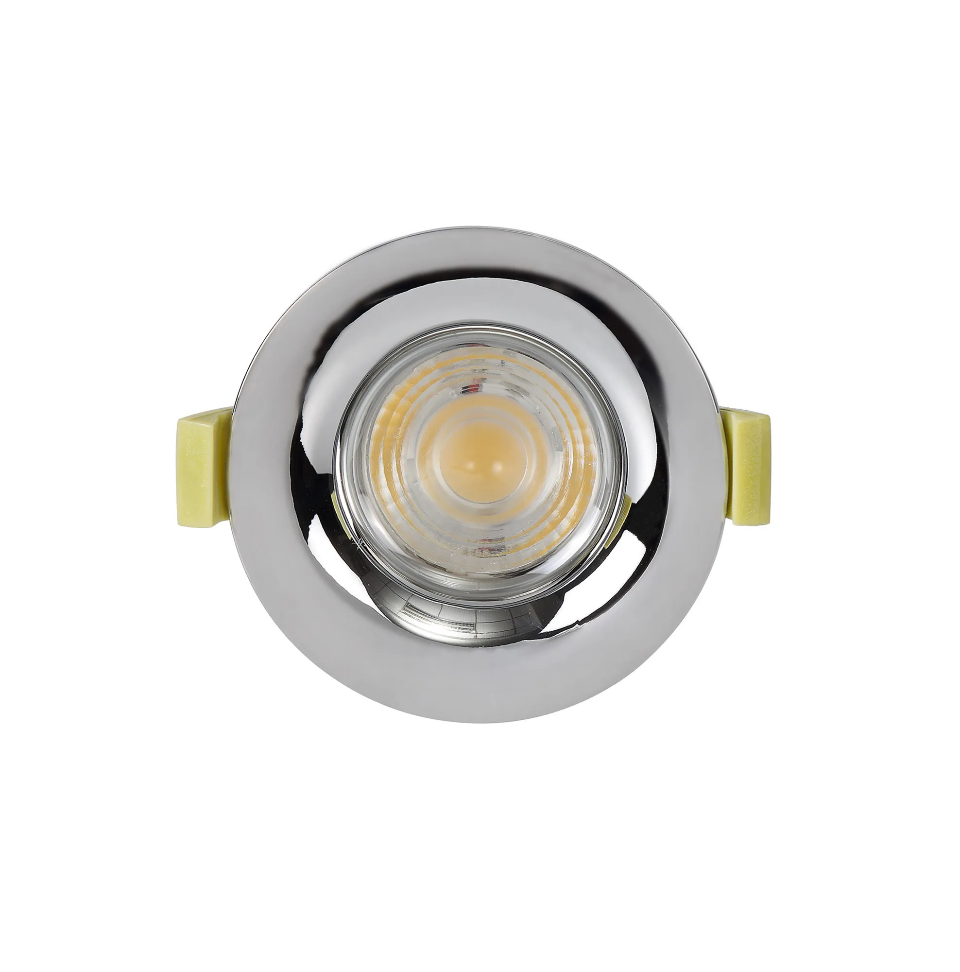 Bruve 10 Tridonic Powered 10W 2700K 710lm 36° CRI>90 LED Engine Polished Chrome Fixed Round Recessed Downlight, Inner Glass cover, IP65 DM200774  Dlux Bruve 10 IP65
